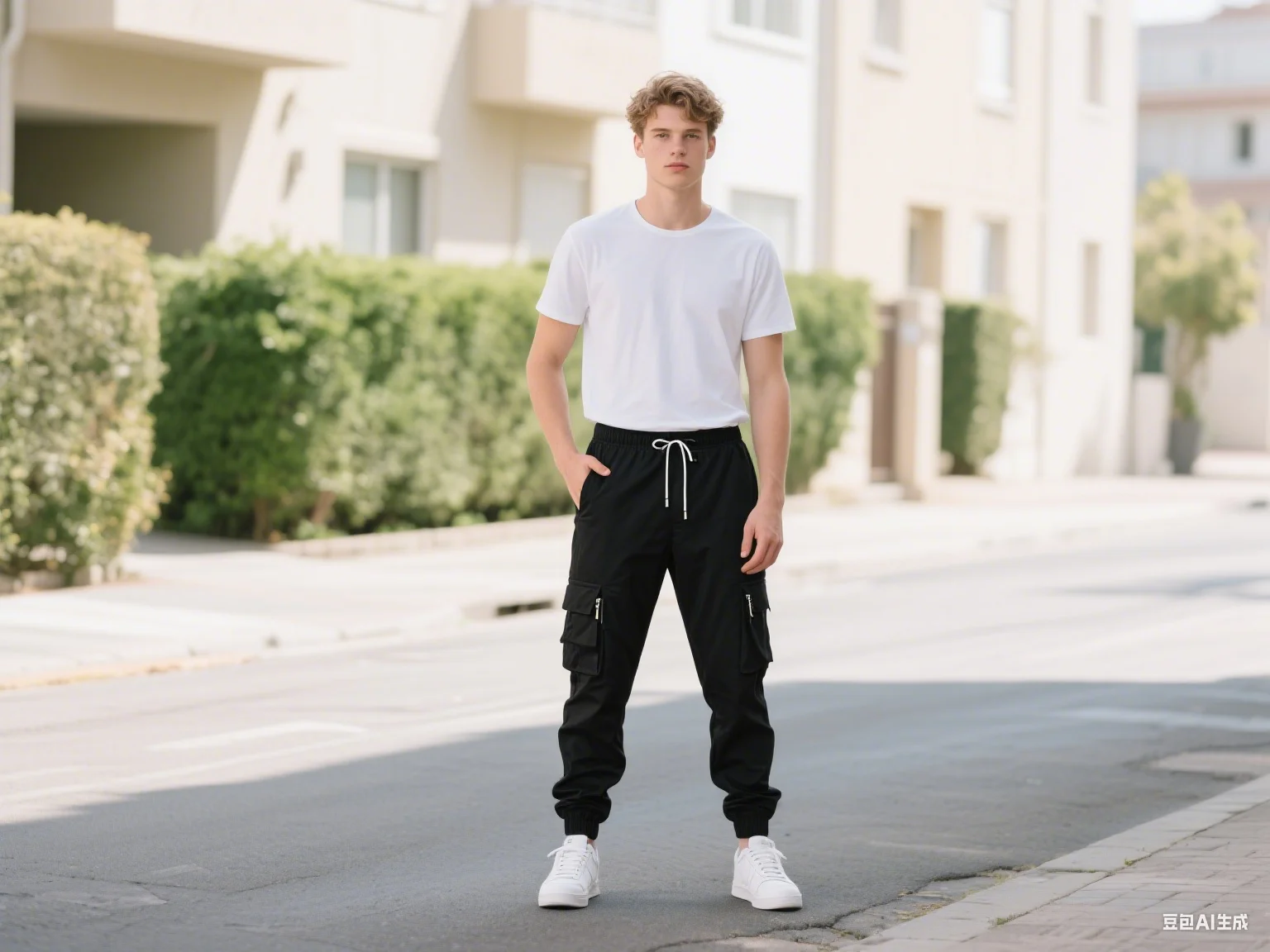 Мужские рабочие брюки с несколькими карманами и застежкой-молнией, приталенный крой, завязанные ногами, повседневные брюки, эластичные, модные и универсальные мужские брюки. 
Мужские рабочие брюки с несколькими карманами и застежкой-молнией, приталенный крой, завязанные ногами, повседневные брюки, эластичные, модные и универсальные мужские брюки.