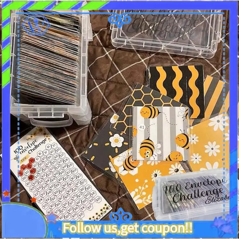 Easy To Use 100 Envelopes Money Saving Challenge Budget Planning Handbook Mastering The Progress With Storage Box For Repay
Easy To Use 100 Envelopes Money Saving Challenge Budget Planning Handbook Mastering The Progress With Storage Box For Repay