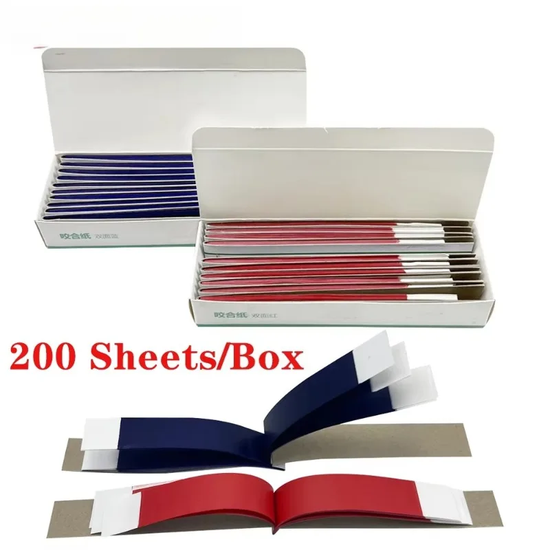 200 Sheets/box Dental Bite Paper Blue Red Double-sided Bite Paper Dental Interdental Gaps Clear Bite Paper Dental Materials
200 Sheets/box Dental Bite Paper Blue Red Double-sided Bite Paper Dental Interdental Gaps Clear Bite Paper Dental Materials