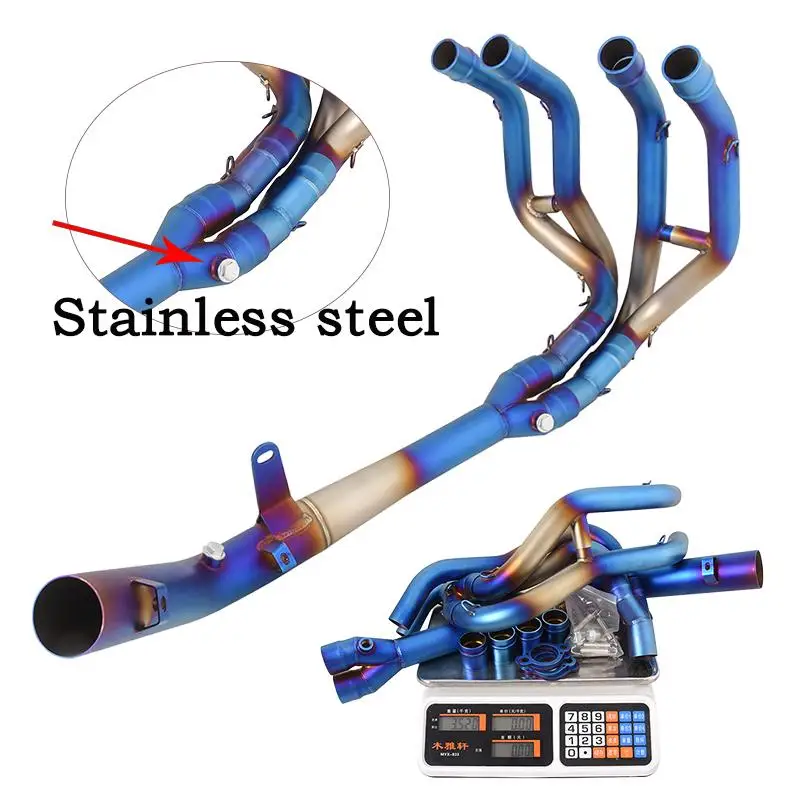 Slip On For Kawasaki ZX4R ZX4RR 2023 Motorcycle Exhaust Tips Header Pipe Stainless Steel Front Connect Tube Stock Mufflers Blue
Slip On For Kawasaki ZX4R ZX4RR 2023 Motorcycle Exhaust Tips Header Pipe Stainless Steel Front Connect Tube Stock Mufflers Blue