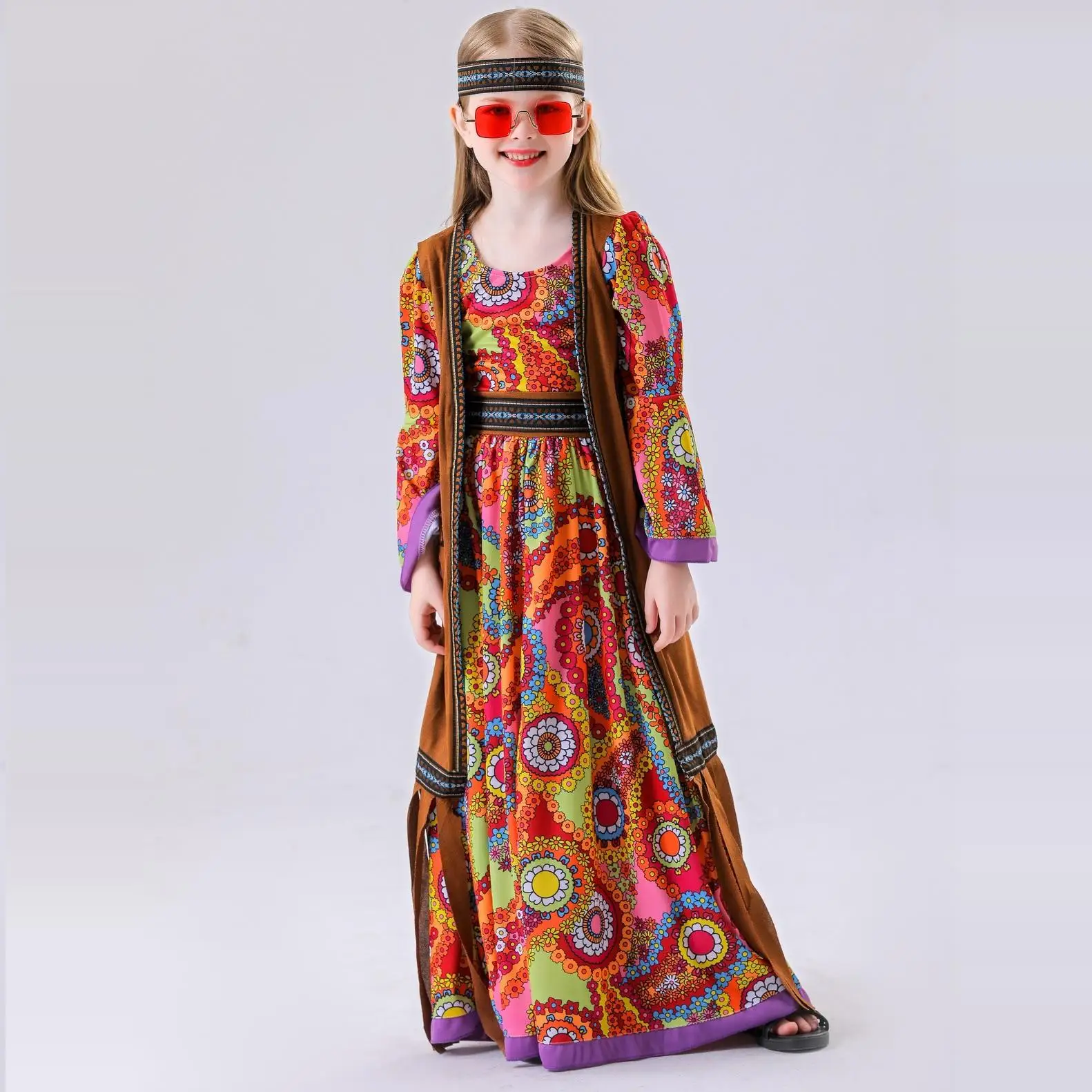 70s Retro Ancient Disco Hippie Performance Costume Children's Indigenous Wildman Halloween Outfit Polyester Fiber 100%
70s Retro Ancient Disco Hippie Performance Costume Children's Indigenous Wildman Halloween Outfit Polyester Fiber 100%
