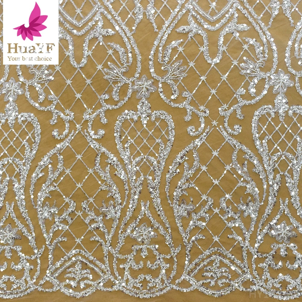 1 Yard Hot White French Lace Fabric With Sequins And Pearls For Bridal Dress Wedding Dress Fabric HY1645
1 Yard Hot White French Lace Fabric With Sequins And Pearls For Bridal Dress Wedding Dress Fabric HY1645