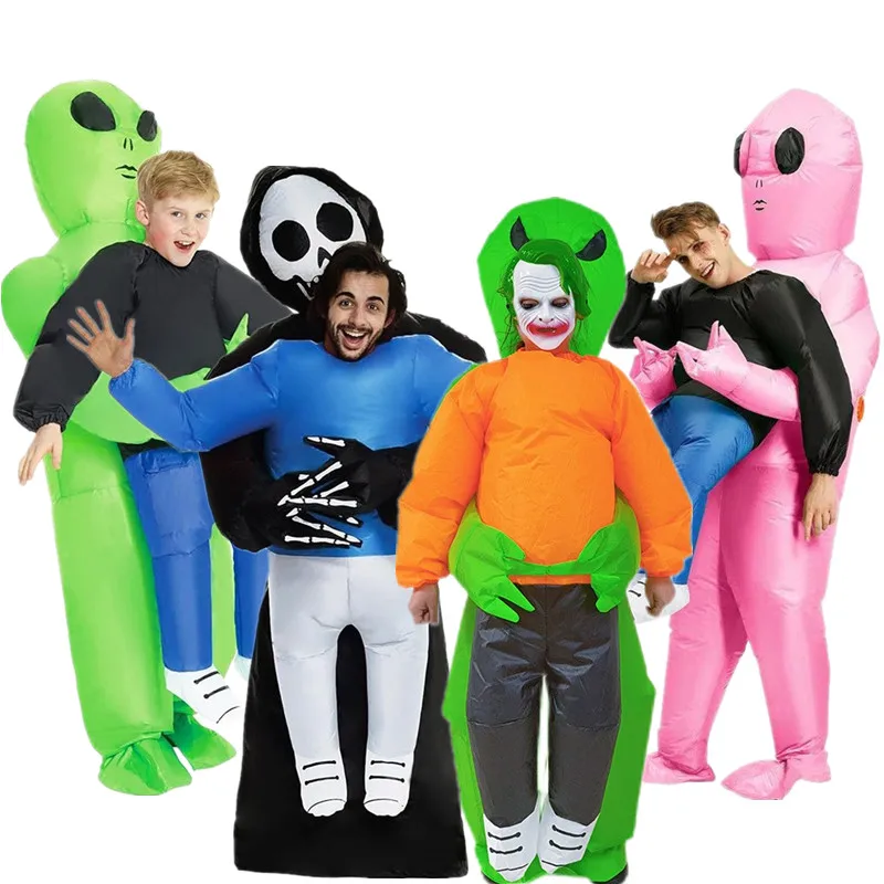 Halloween Terroristic Atmosphere Prop Scarecrow Inflatable Alien Costume Adult And Children Prank Scene Dress up Outerwear
Halloween Terroristic Atmosphere Prop Scarecrow Inflatable Alien Costume Adult And Children Prank Scene Dress up Outerwear