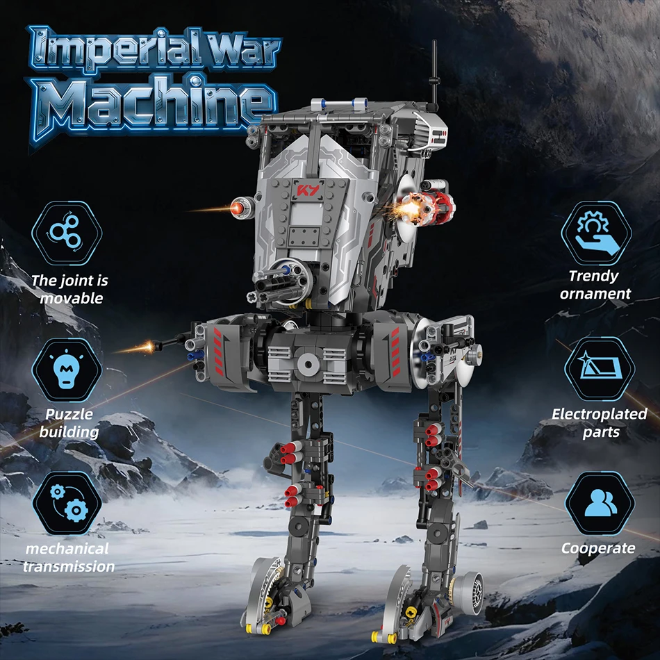 MOC Military Imperial War Machine Scout Walking Robot Building Blocks All Terrain Armored Fighting Vehicles Bricks Toy Kids Gift
MOC Military Imperial War Machine Scout Walking Robot Building Blocks All Terrain Armored Fighting Vehicles Bricks Toy Kids Gift