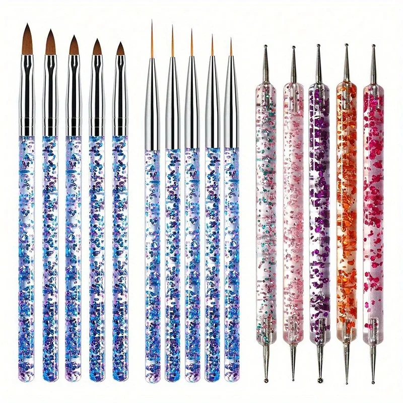 15Pcs/Set Nail Art Brush UV Gel Nail Polish Brush Painting Drawing Carving Pen Set For Manicure DIY Design Tools
15Pcs/Set Nail Art Brush UV Gel Nail Polish Brush Painting Drawing Carving Pen Set For Manicure DIY Design Tools