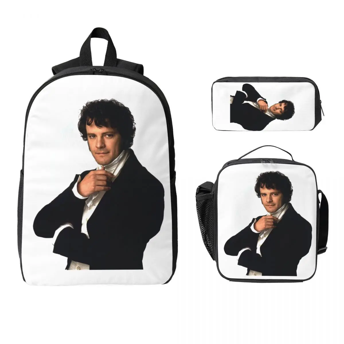 Colin Firth As Mr Darcy In Pride And Prejudice Рюкзак Студенческий Сумка для книг для мальчиков и девочек Школьная сумка 3ps Изолированная сумка для обеда Пенал
Colin Firth As Mr Darcy In Pride And Prejudice Рюкзак Студенческий Сумка для книг для мальчиков и девочек Школьная сумка 3ps Изолированная сумка для обеда Пенал