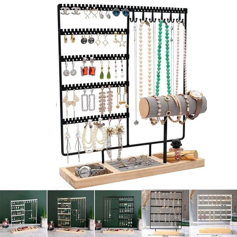 1PC Earring Stand Wooden Base Jewelry Towel with Holes Hanging Jewelry Organizer Metal Holder for Earrings Ear Stud Necklace
1PC Earring Stand Wooden Base Jewelry Towel with Holes Hanging Jewelry Organizer Metal Holder for Earrings Ear Stud Necklace