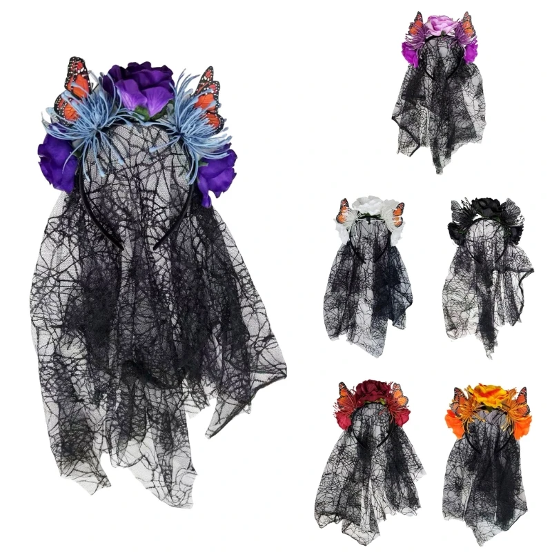 Delicate Mesh Flower Headpiece Rose Hair Ornament Headdress For Halloween Cosplay And Fashion Styling Y08E
Delicate Mesh Flower Headpiece Rose Hair Ornament Headdress For Halloween Cosplay And Fashion Styling Y08E