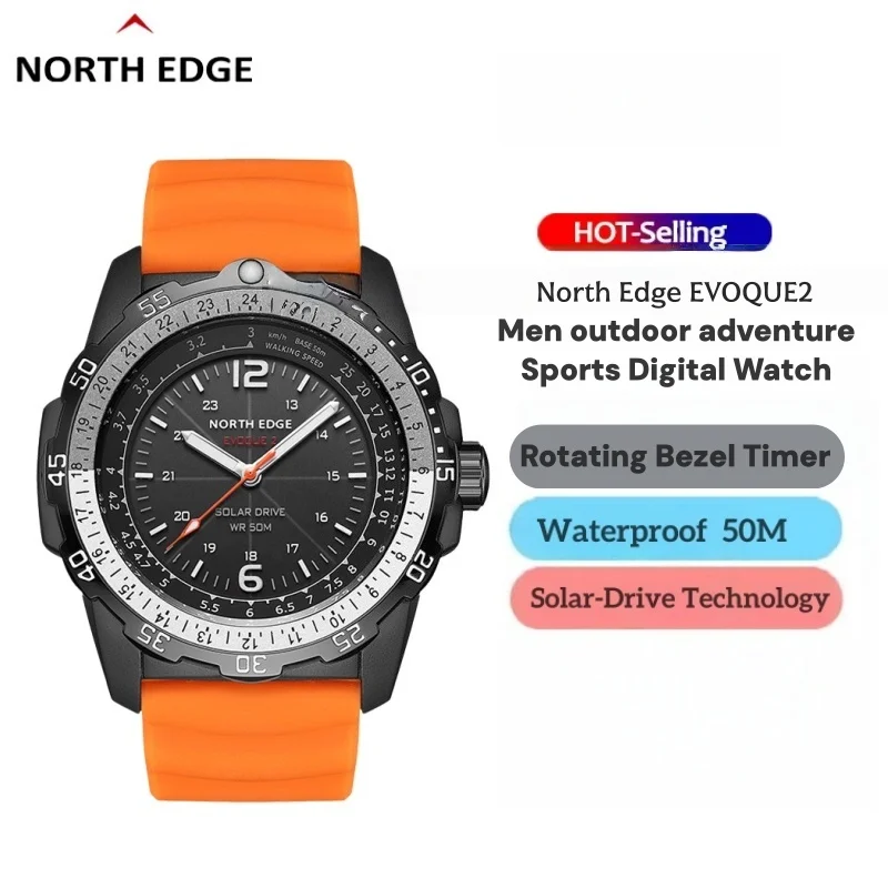 Мужские уличные цифровые часы NORTH EDGE с вращающимся безелем, таймером, водонепроницаемостью 50 м, солнечной зарядкой, долгим сроком службы батареи, для плавания и спорта
Мужские уличные цифровые часы NORTH EDGE с вращающимся безелем, таймером, водонепроницаемостью 50 м, солнечной зарядкой, долгим сроком службы батареи, для плавания и спорта