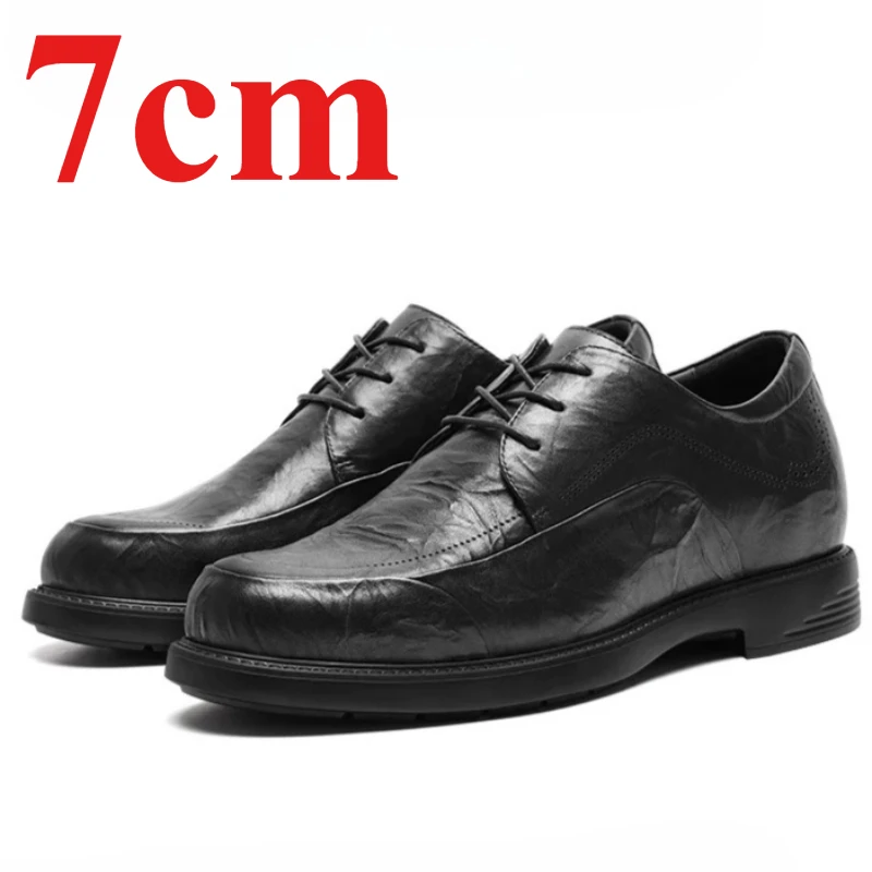 Soft Bottom Soft Surface Derby Shoes Men's Dress Shoes 7cm Elevator Genuine Leather Wedding Comfortable Height Increasing Shoes
Soft Bottom Soft Surface Derby Shoes Men's Dress Shoes 7cm Elevator Genuine Leather Wedding Comfortable Height Increasing Shoes