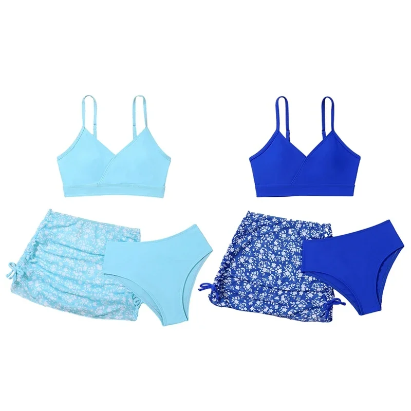 Children Girls Bikini Set Three Piece Swimsuit Crop Tops With Bikini Briefs And Skirts Kids Summer Quicky Dry
Children Girls Bikini Set Three Piece Swimsuit Crop Tops With Bikini Briefs And Skirts Kids Summer Quicky Dry