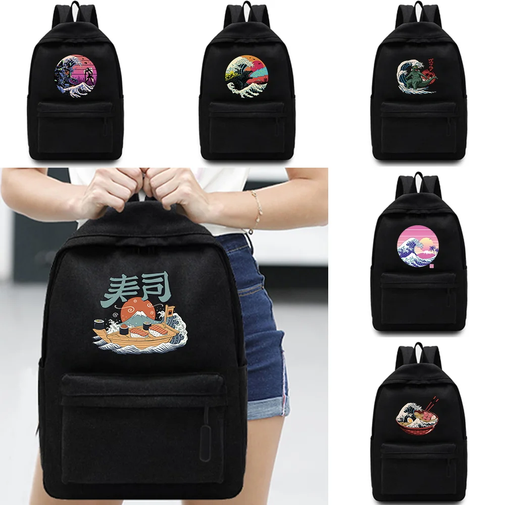 Wave Printing Leisure Backpack Fashion Simple Laptop Backpack Unisex Multi-functional Sports Bag.
Wave Printing Leisure Backpack Fashion Simple Laptop Backpack Unisex Multi-functional Sports Bag.