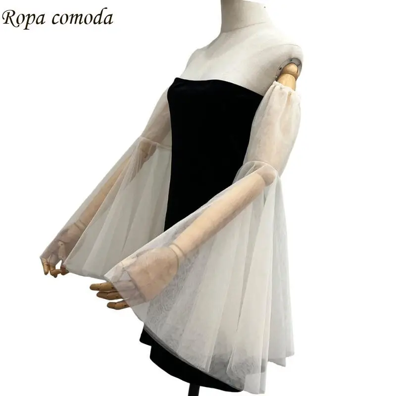 MXMA Luxurious Sheer Arm Bands Flared Arm Sleeves For Fashion Forward Women Bride
MXMA Luxurious Sheer Arm Bands Flared Arm Sleeves For Fashion Forward Women Bride
