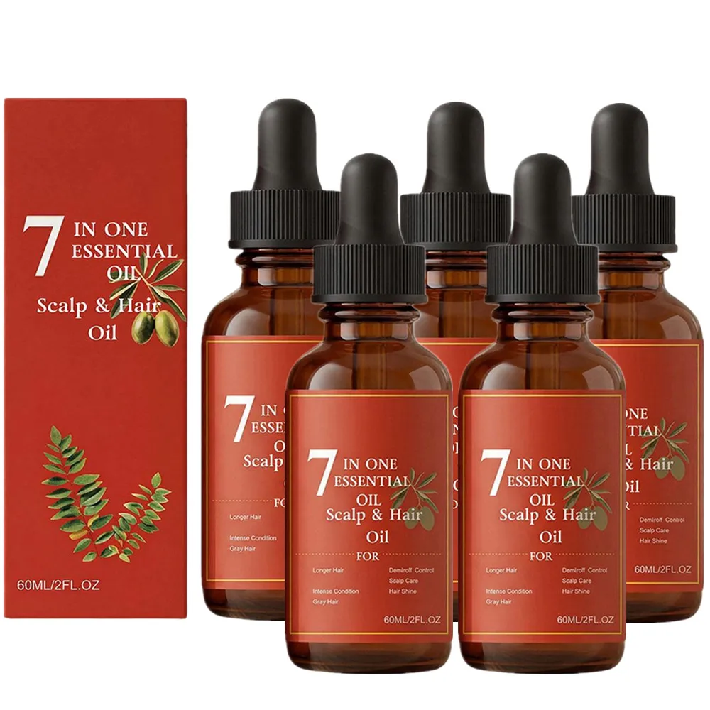 1-5X 60ml 7-in-1 Essential Scalp & Hair Oil – Nourishing Treatment for Longer, Stronger & Shiny Hair, Anti-Hair Loss
1-5X 60ml 7-in-1 Essential Scalp & Hair Oil – Nourishing Treatment for Longer, Stronger & Shiny Hair, Anti-Hair Loss
