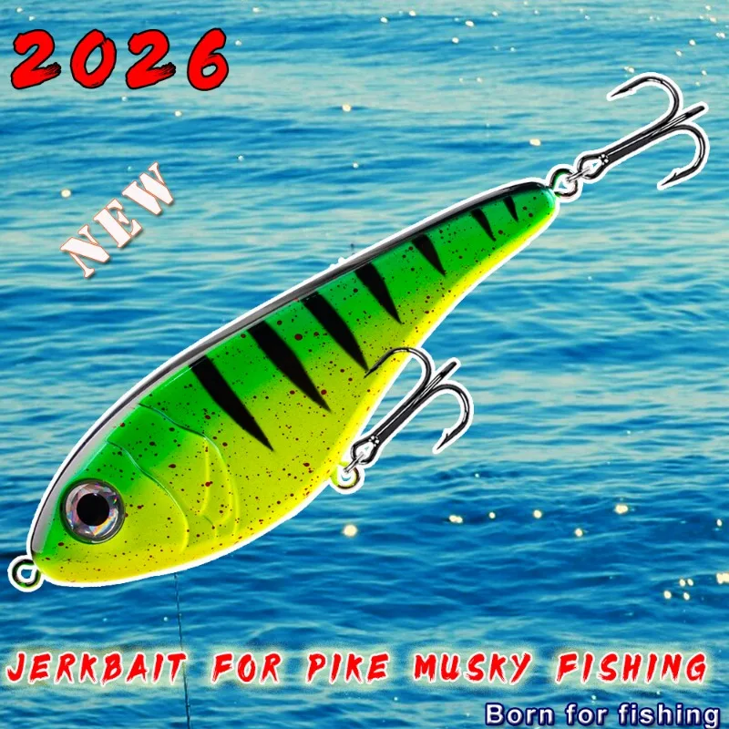 2026 New 12cm / 41.5g Floating Lure for Bass Trout Jerkbait for Pike Musky Fishing Fishing Lures Artificial Lures Fishing Tackle
2026 New 12cm / 41.5g Floating Lure for Bass Trout Jerkbait for Pike Musky Fishing Fishing Lures Artificial Lures Fishing Tackle