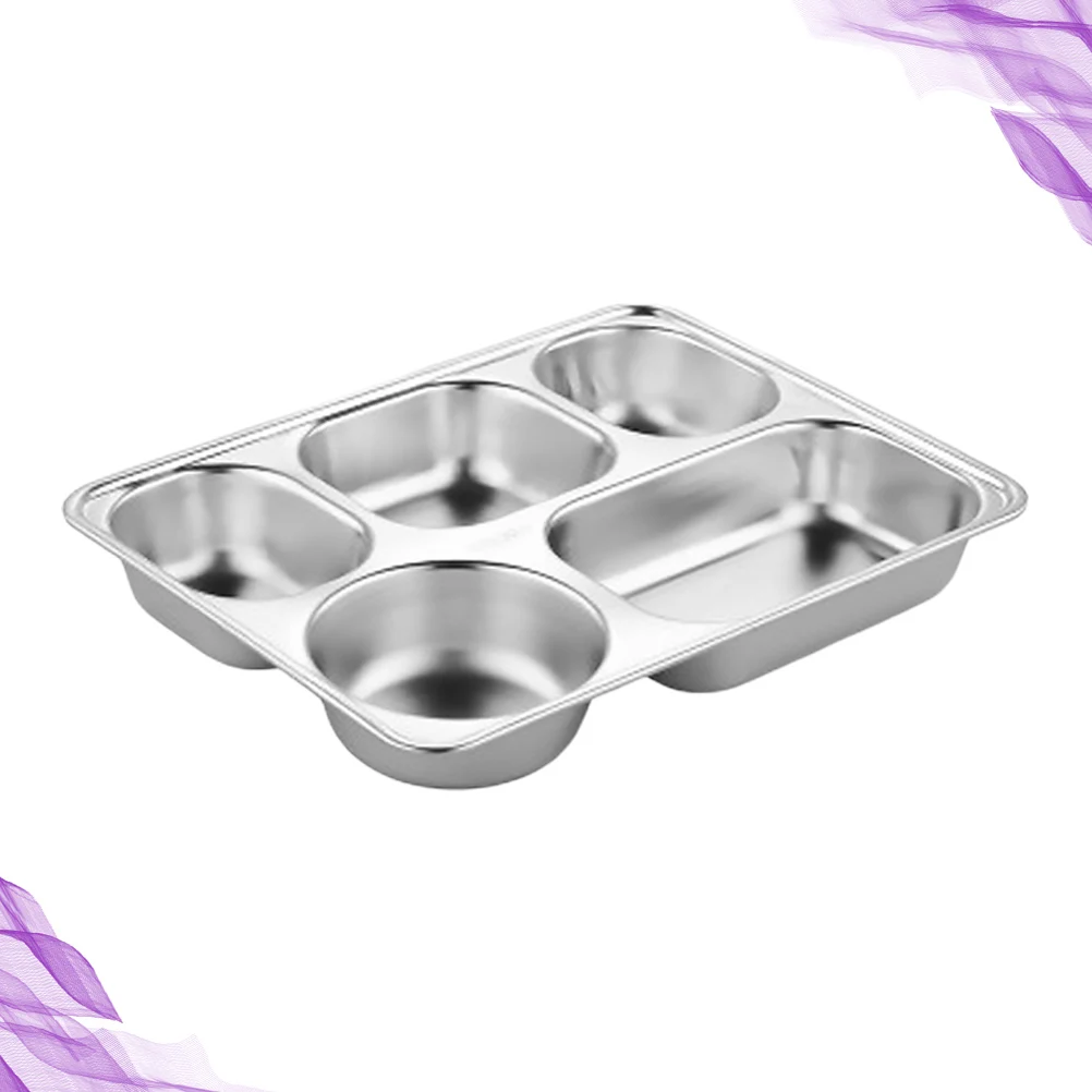 Divided Food Plates Dinner Tray Stainless Steel Separate Drop-Proof Rice Dishes
Divided Food Plates Dinner Tray Stainless Steel Separate Drop-Proof Rice Dishes