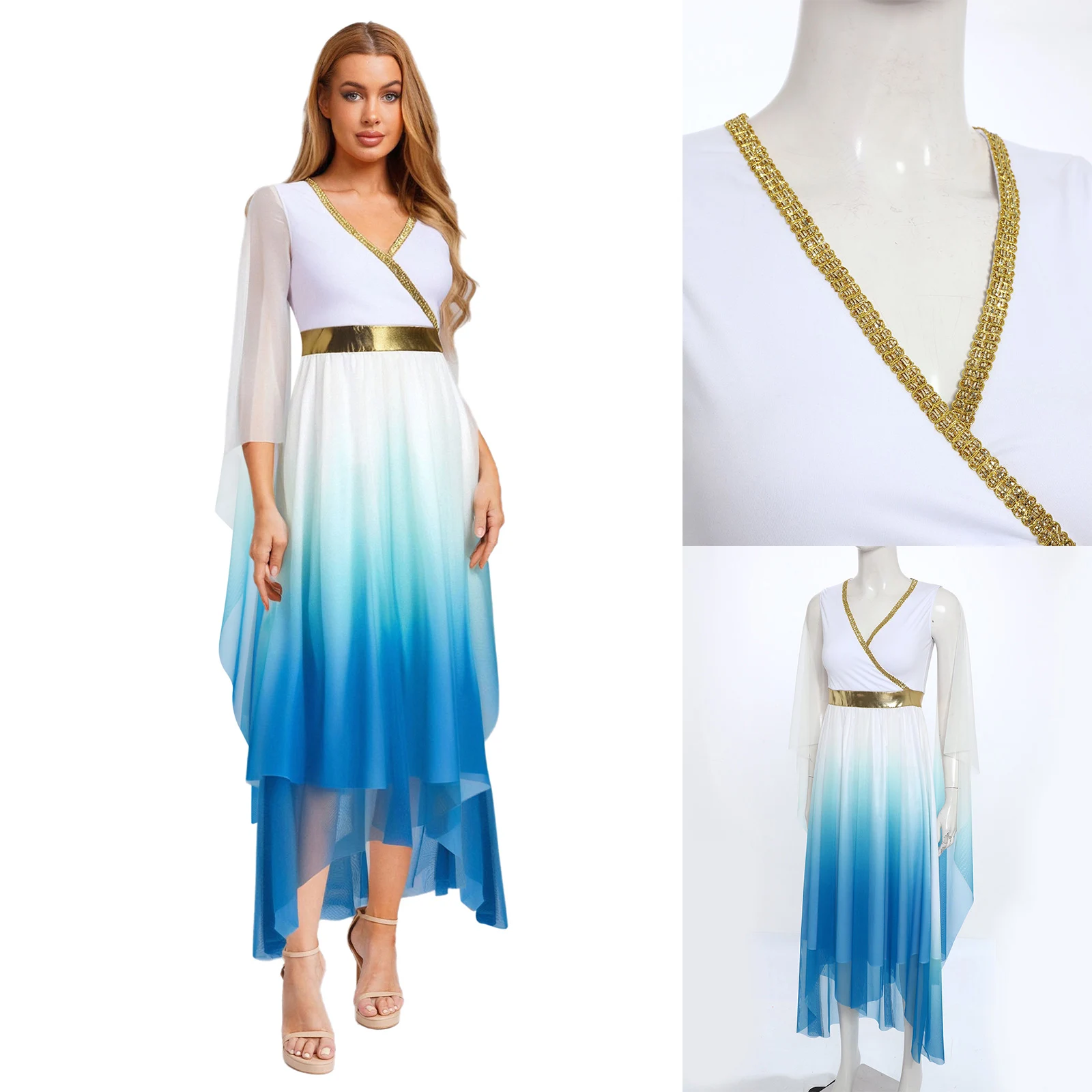 Ancient Rome Greek Queen Princess Cosplay Dress Women Halloween Carnival Renaissance Princess Toga Dress Carnival Performance
Ancient Rome Greek Queen Princess Cosplay Dress Women Halloween Carnival Renaissance Princess Toga Dress Carnival Performance