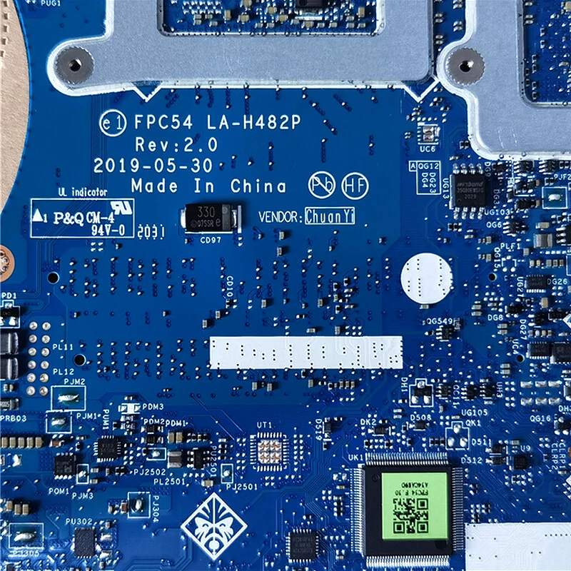 FPC54 LA-H482P L59764-601 For HP Omen 15-DH Laptop Motherboard CPU i7-9750H GPU GTX 1660Ti 6G 100% Full Tested
FPC54 LA-H482P L59764-601 For HP Omen 15-DH Laptop Motherboard CPU i7-9750H GPU GTX 1660Ti 6G 100% Full Tested