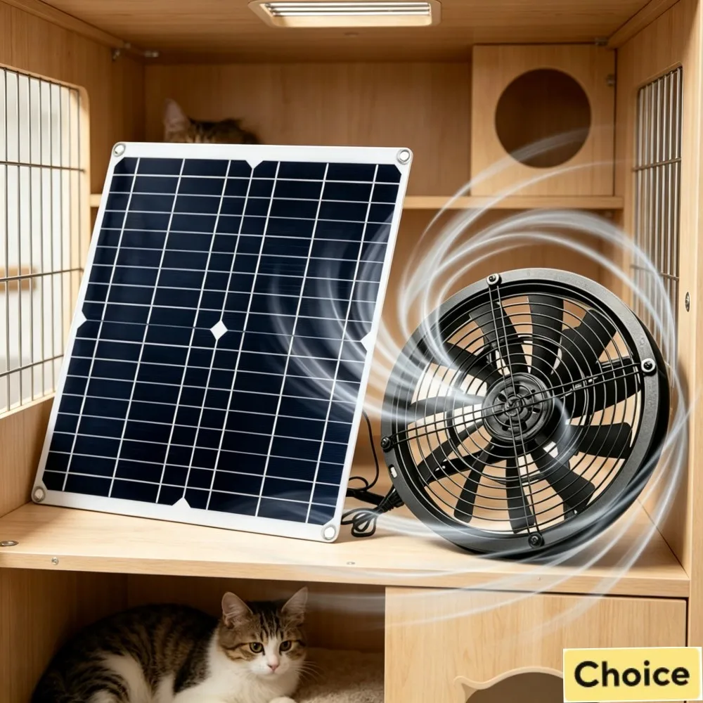 15-25W Outdoor Sun Vent Fan Kit Tough Solar Panel Fan for Chicken Pen Dog House Travel Trailer Shed
15-25W Outdoor Sun Vent Fan Kit Tough Solar Panel Fan for Chicken Pen Dog House Travel Trailer Shed