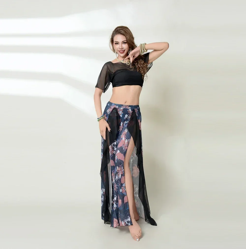 Belly Dance Performance Costume Women's Set Belly Dance Half Sleeve Top+Mesh Skirt 2 Piece Oriental Professional Set
Belly Dance Performance Costume Women's Set Belly Dance Half Sleeve Top+Mesh Skirt 2 Piece Oriental Professional Set