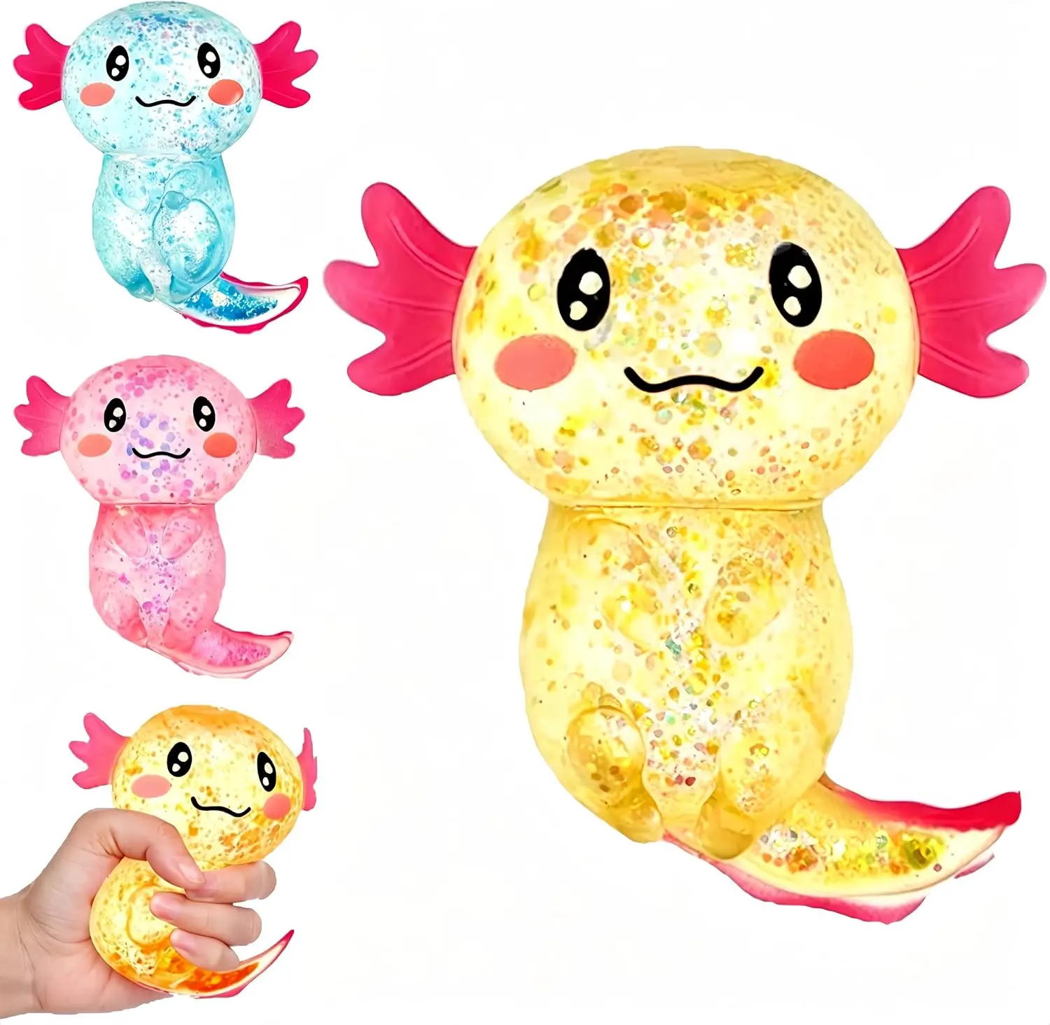 Axolotls Sensory Fidget Toy Sensory Squeeze Toy for Stress Relief, Soft Squeeze Decompression Dough for Adults Classroom Prizes & Party Favors (Yellow)
Axolotls Sensory Fidget Toy Sensory Squeeze Toy for Stress Relief, Soft Squeeze Decompression Dough for Adults Classroom Prizes & Party Favors (Yellow)