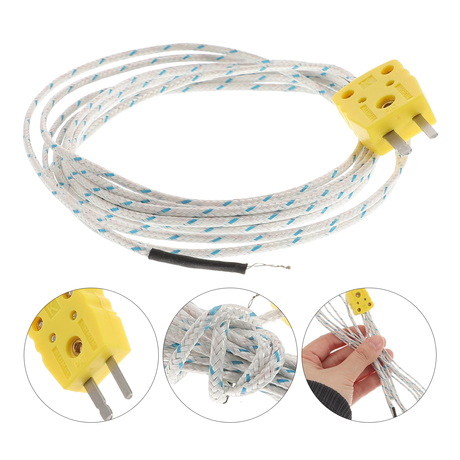 5pcs K-type Temperature Probe Sensor Mini Connector Thermocouple Wire -50 to 400C Compatible TM902C TES1310 Air
5pcs K-type Temperature Probe Sensor Mini Connector Thermocouple Wire -50 to 400C Compatible TM902C TES1310 Air