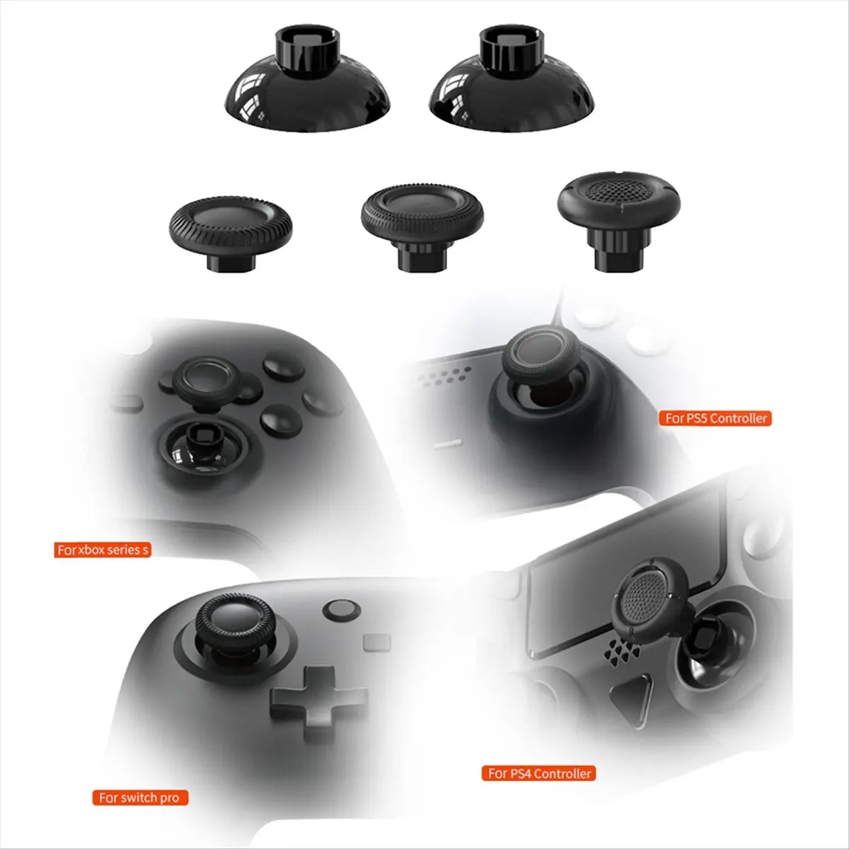 HOME USE-A 1Set Black 3D Joystick Caps for Thumbstick Analog Thumb Sticks Grip Cover
HOME USE-A 1Set Black 3D Joystick Caps for Thumbstick Analog Thumb Sticks Grip Cover