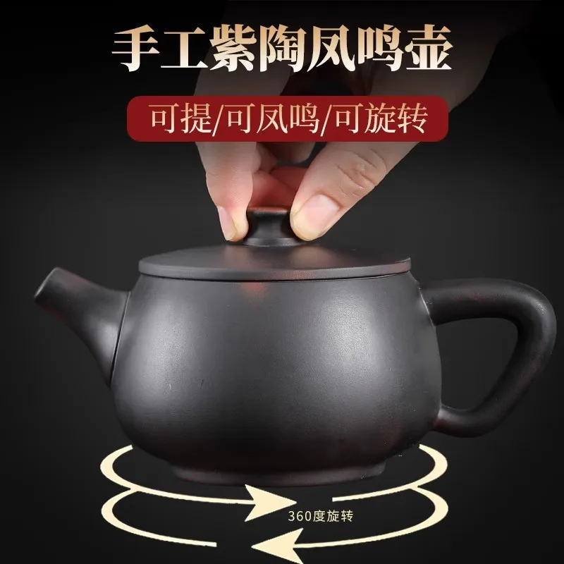 Handmade Yixing raw ore purple clay teapot, rotatable teapot, Chinese style tea teapot, Kung Fu tea set
Handmade Yixing raw ore purple clay teapot, rotatable teapot, Chinese style tea teapot, Kung Fu tea set
