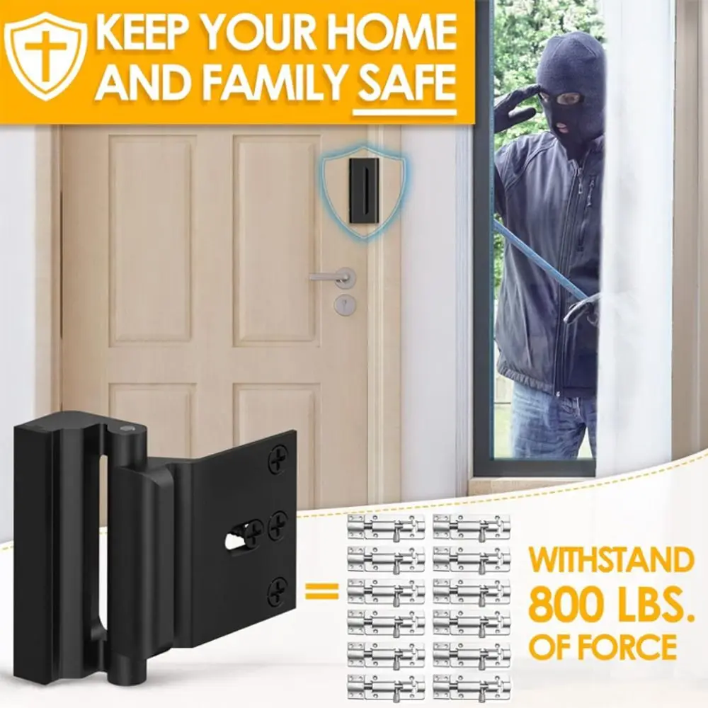 Aluminum Alloy Door Reinforcement Lock Anti-Entry Heavy Duty Home Security Lock Childproof Anti-Unauthorized Entry Lock
Aluminum Alloy Door Reinforcement Lock Anti-Entry Heavy Duty Home Security Lock Childproof Anti-Unauthorized Entry Lock
