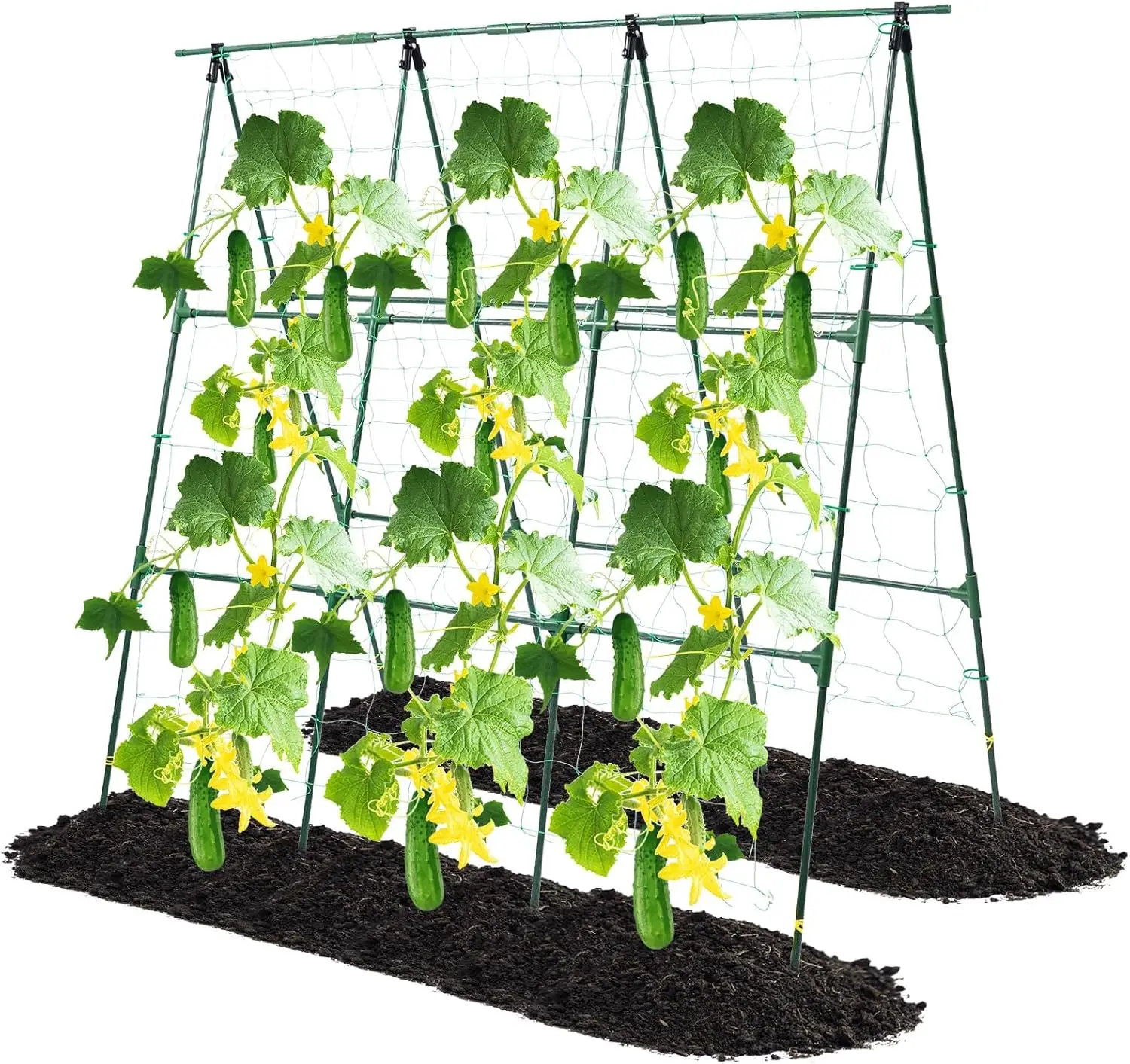 Cucumber Trellis, 50x48 inch A-Frame Garden Trellis for Climbing Plants Outdoor Support for Vegetable Vine Tomato Cucumb
Cucumber Trellis, 50x48 inch A-Frame Garden Trellis for Climbing Plants Outdoor Support for Vegetable Vine Tomato Cucumb