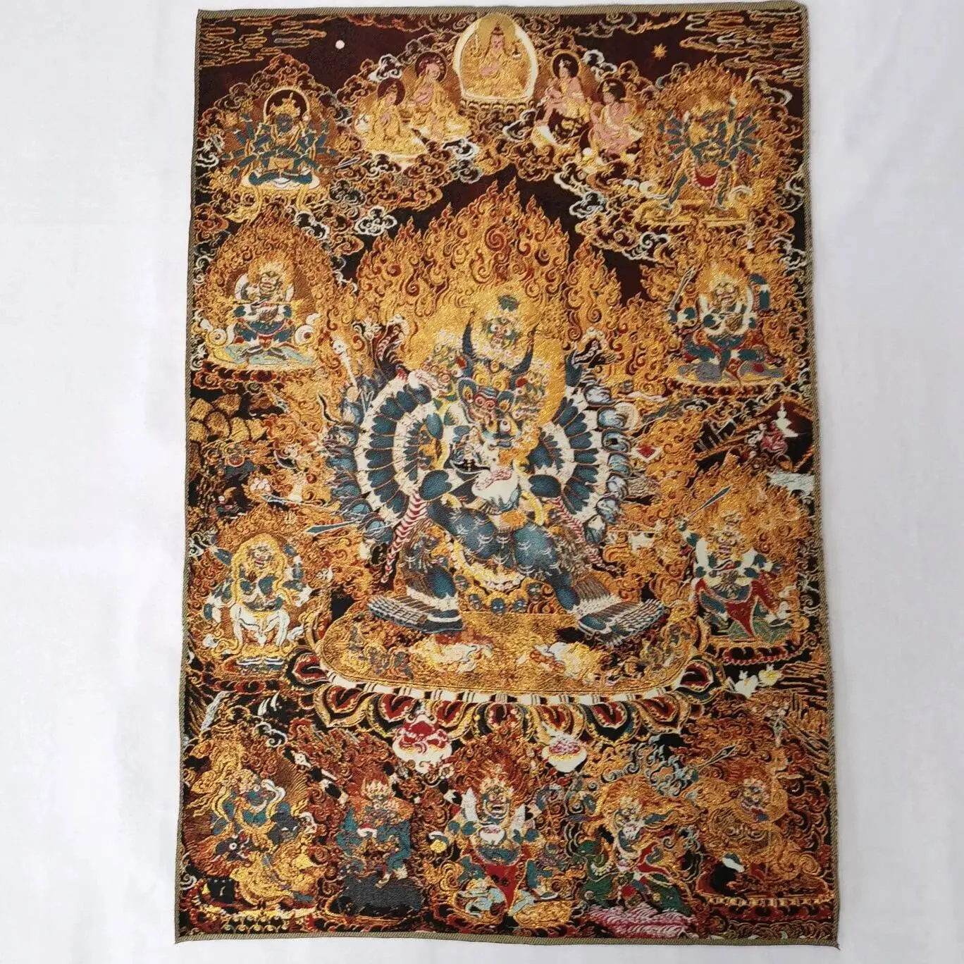 36Inch Tibetan Silk Buddhist Foshan Thangka Painting 9
36Inch Tibetan Silk Buddhist Foshan Thangka Painting 9