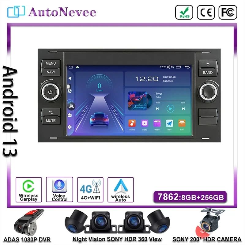 Multimedia Android11 Radio Car Player GPS Navigation DVD NO 2DIN For Ford Mondeo S-max Focus C-MAX Galaxy Fiesta transit Fusion
Multimedia Android11 Radio Car Player GPS Navigation DVD NO 2DIN For Ford Mondeo S-max Focus C-MAX Galaxy Fiesta transit Fusion