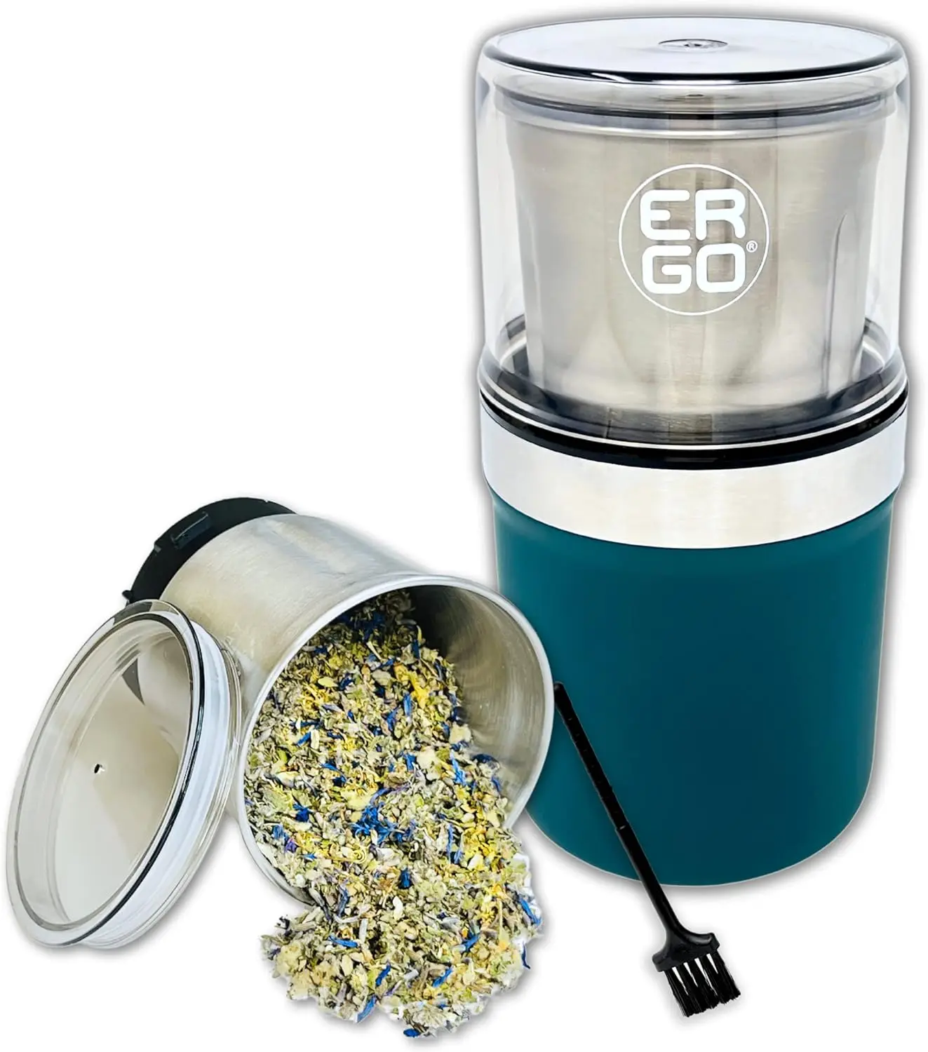 Herb Grinder - Electric. Large Capacity with Removable (washable) Stainless Cup and Airtight Lid. For Herbs and Spices
Herb Grinder - Electric. Large Capacity with Removable (washable) Stainless Cup and Airtight Lid. For Herbs and Spices