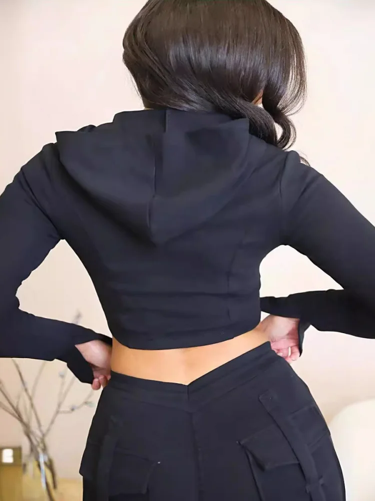 Casual Tight Sportswear Set with Multiple kets Workwear Hoodie Dr 2024 Summer Long Sve Zipper Polyester Women's Faion
Casual Tight Sportswear Set with Multiple kets Workwear Hoodie Dr 2024 Summer Long Sve Zipper Polyester Women's Faion