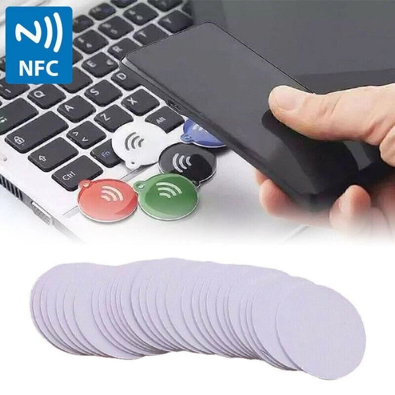 NTAG215 NFC Tags 504Bytes Memory Rewritable RFID Self-adhesive Stickers Universal Labels Compatible with All NFC Phones
NTAG215 NFC Tags 504Bytes Memory Rewritable RFID Self-adhesive Stickers Universal Labels Compatible with All NFC Phones