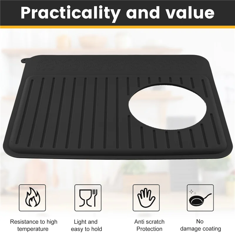 KYCOR-Espresso Machine Accessories Set For Breville 878/881 Tamper Mat+ Tamping Station Black
KYCOR-Espresso Machine Accessories Set For Breville 878/881 Tamper Mat+ Tamping Station Black