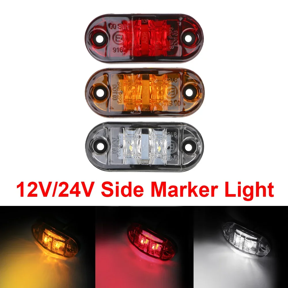 2/4PCS 12V Universal Led Side Marker Lights Front Rear Clearance Indicator Signal Lamp for Lorry Trailer Trucks Caravan BUS Van
2/4PCS 12V Universal Led Side Marker Lights Front Rear Clearance Indicator Signal Lamp for Lorry Trailer Trucks Caravan BUS Van