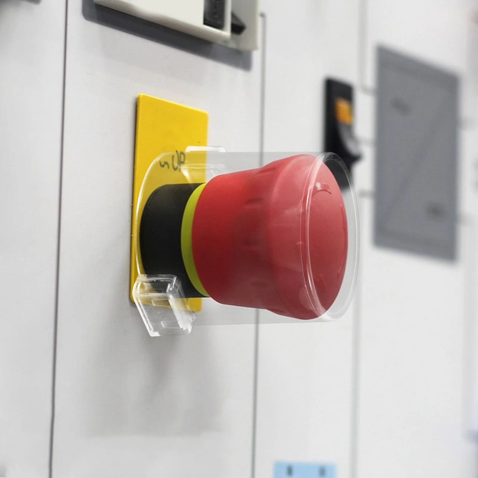 4Pcs Button Protector Cover Heavy Duty Switch Protective Cover for Emergency Stop Systems Industrial Applications Waterproof