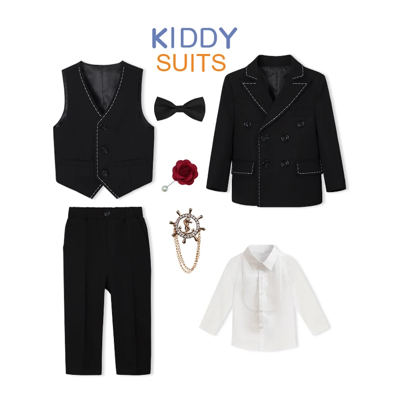 Children Boys Clothes Sets 2-14 Years Children Boy Wedding Suit Elegant Suits Coat +vest +pant shirt tiebow Teenager Outfits Set
Children Boys Clothes Sets 2-14 Years Children Boy Wedding Suit Elegant Suits Coat +vest +pant shirt tiebow Teenager Outfits Set