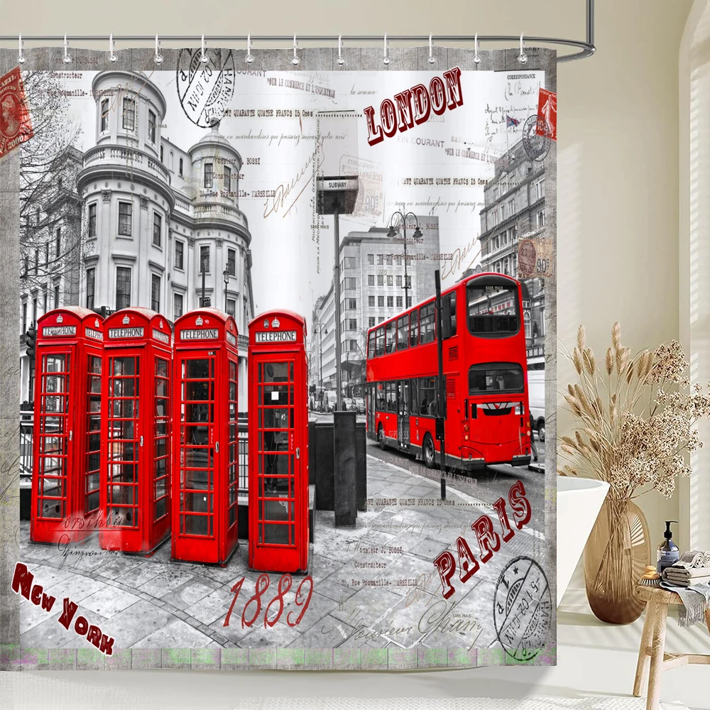 1 pack European street scenery pattern polyester material shower curtain bathroom partition curtain home decorative curtain
1 pack European street scenery pattern polyester material shower curtain bathroom partition curtain home decorative curtain