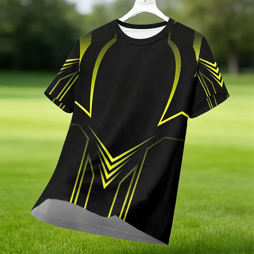 Men's 3D Geometry Print Short-sleeved E-sports Style Outdoor Sports And Fitness Breathable T-shirt Techwear Casual Gaming Top
Men's 3D Geometry Print Short-sleeved E-sports Style Outdoor Sports And Fitness Breathable T-shirt Techwear Casual Gaming Top