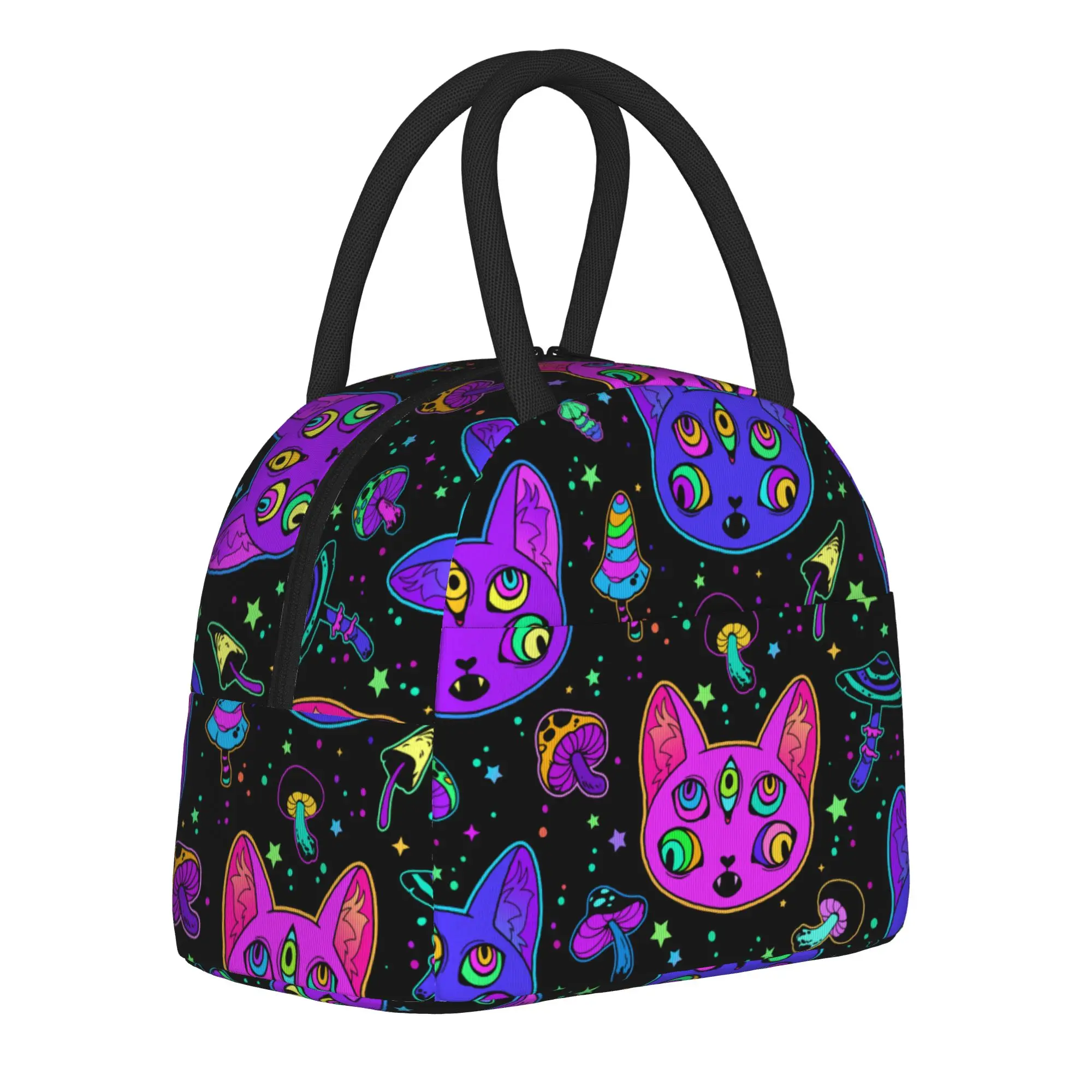 Psychedelic Cat Insulated Lunch Bag Thermal Bag Reusable High Capacity Lunch Box Tote Men Women Office Picnic
Psychedelic Cat Insulated Lunch Bag Thermal Bag Reusable High Capacity Lunch Box Tote Men Women Office Picnic
