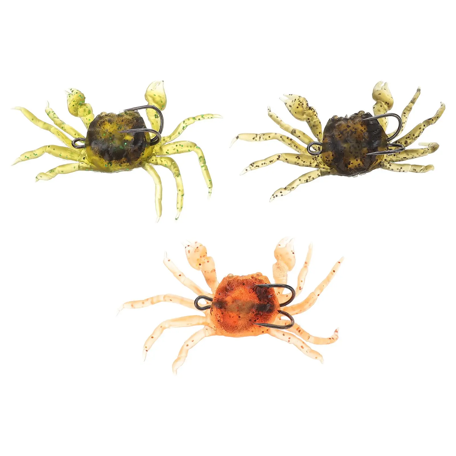 3 Pcs Artificial Crab Baits Simulation Soft Lure Fishing Ocean Lake Reservoir Pond River Durable Reusable Fishing
3 Pcs Artificial Crab Baits Simulation Soft Lure Fishing Ocean Lake Reservoir Pond River Durable Reusable Fishing