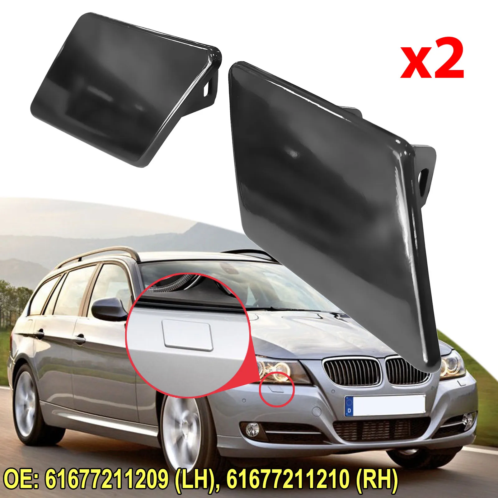 For BMW E90 E91 328xi 320i 325i 335i 325xi Front Bumper Headlight Washer Nozzle Cover R L Unpainted Cap 61677211209 61677211210
For BMW E90 E91 328xi 320i 325i 335i 325xi Front Bumper Headlight Washer Nozzle Cover R L Unpainted Cap 61677211209 61677211210