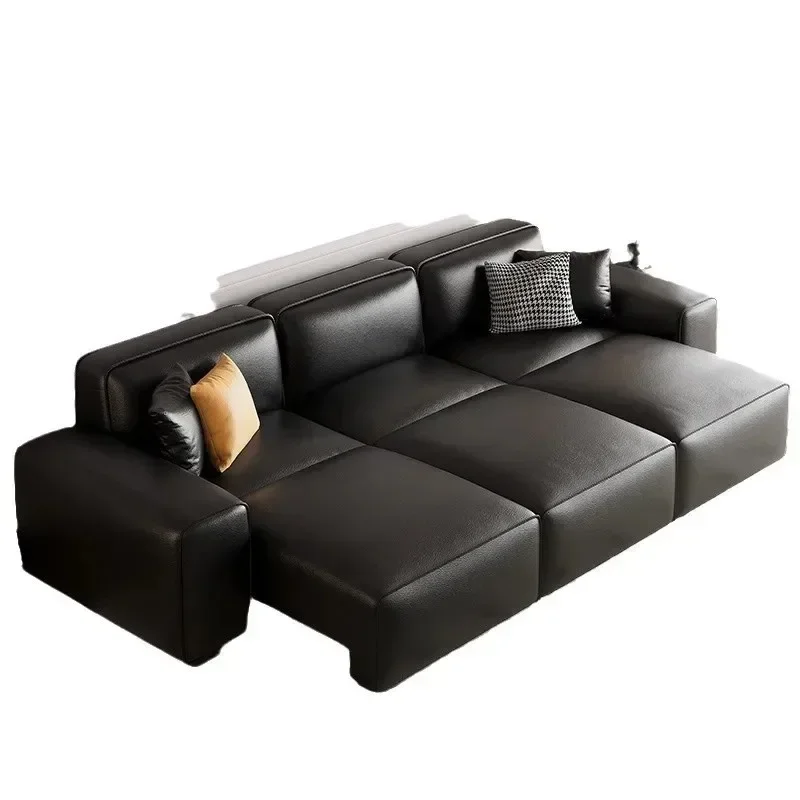 Italian high-end leather sofa bed, living room multifunctional folding dual-use small apartment, straight row cow electric
Italian high-end leather sofa bed, living room multifunctional folding dual-use small apartment, straight row cow electric