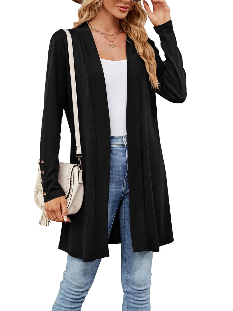 Women s Open Front Cardigan Sweater Fall Winter Long Sleeve Casual Lightweight Knit Cardigan Outerwear
Women s Open Front Cardigan Sweater Fall Winter Long Sleeve Casual Lightweight Knit Cardigan Outerwear