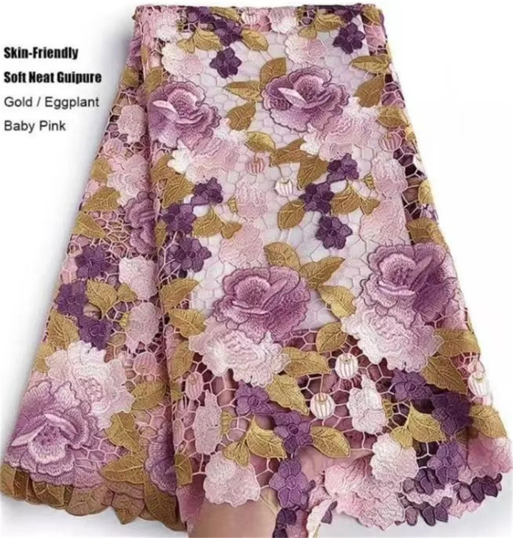 Cheap African Lace Fabric High Quality 2024 Wedding Nigerian Guipure Lace Fabric New In Dresses Luxury Fabric For Woman Wp354-2
Cheap African Lace Fabric High Quality 2024 Wedding Nigerian Guipure Lace Fabric New In Dresses Luxury Fabric For Woman Wp354-2