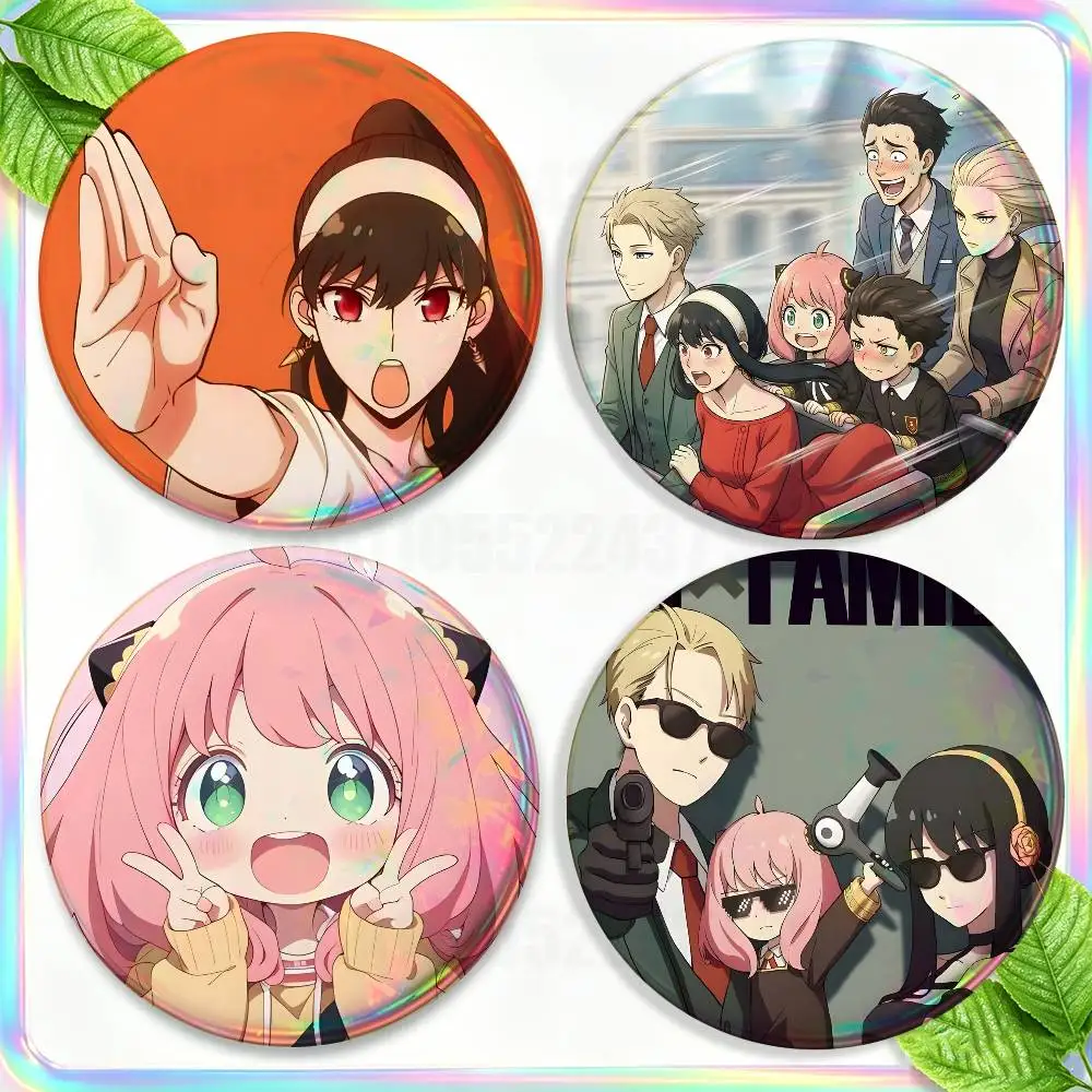 SPY FAMILY Loid Anya Yor Brooches for Backpack Accessories 25,32,44,58,75mm Round Enamel Pins 2-piece set Cartoon Anime Badge
SPY FAMILY Loid Anya Yor Brooches for Backpack Accessories 25,32,44,58,75mm Round Enamel Pins 2-piece set Cartoon Anime Badge