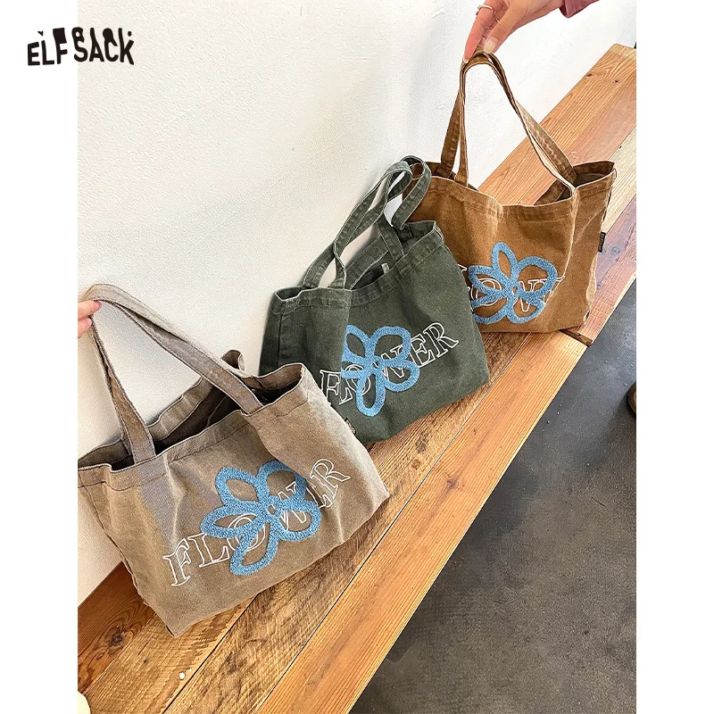 ELFSACK 2025 Autumn New Arrival Casual Flower 3D Embroidery Washed Tote Bag For Woman
ELFSACK 2025 Autumn New Arrival Casual Flower 3D Embroidery Washed Tote Bag For Woman