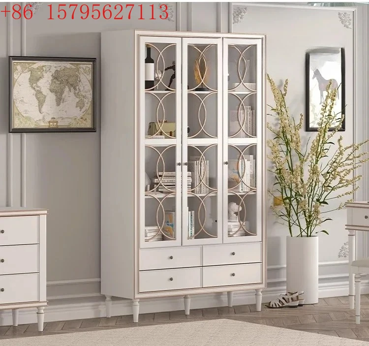 wind dust custom wine cabinet living room study display bookcase Solid wood American light luxury French cream
wind dust custom wine cabinet living room study display bookcase Solid wood American light luxury French cream